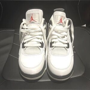 Jordan 4 white cement GS size 6.5 merely dead stock NO BOX